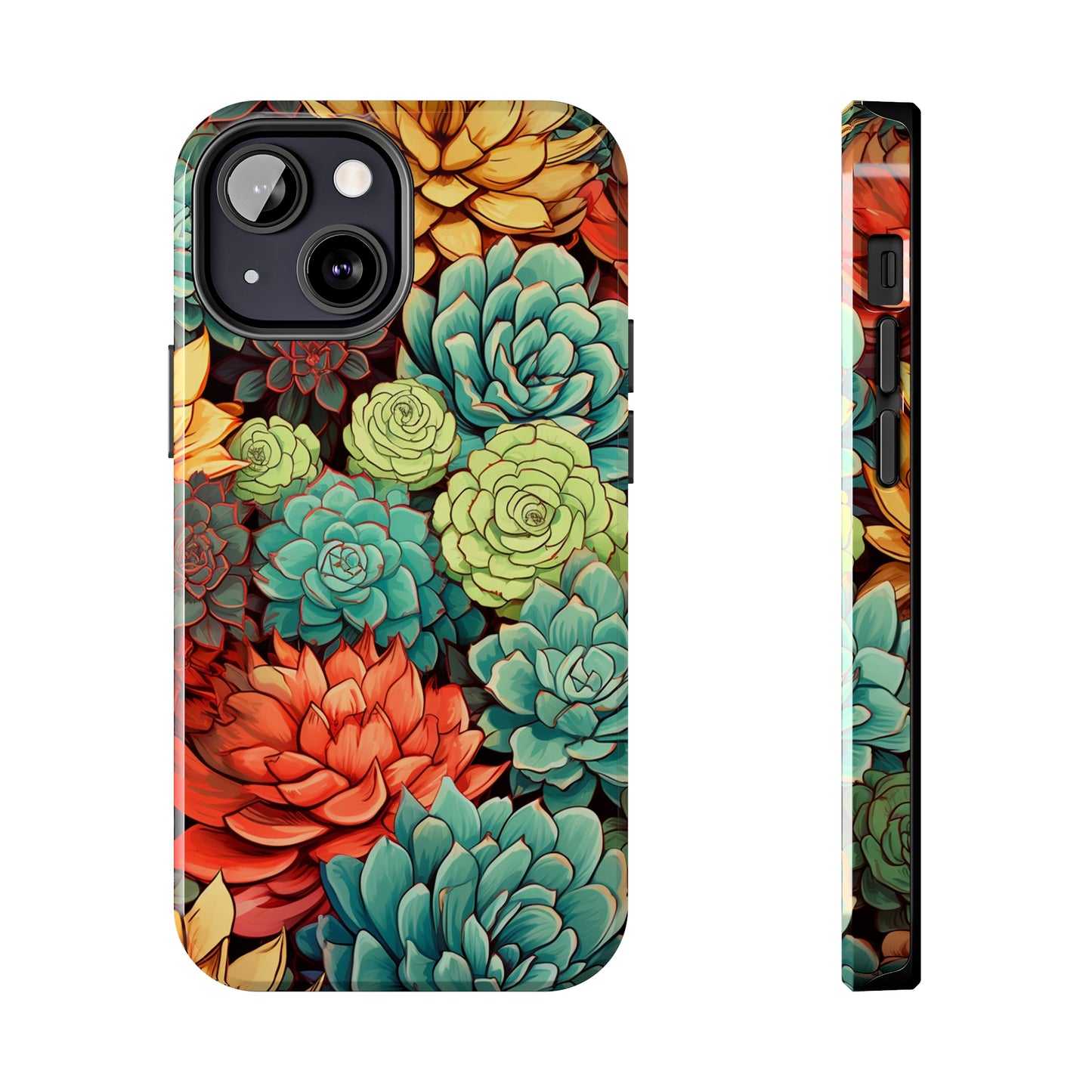 Succulent Desert Cactus Floral iPhone Case | Embrace the Beauty of Arid Elegance