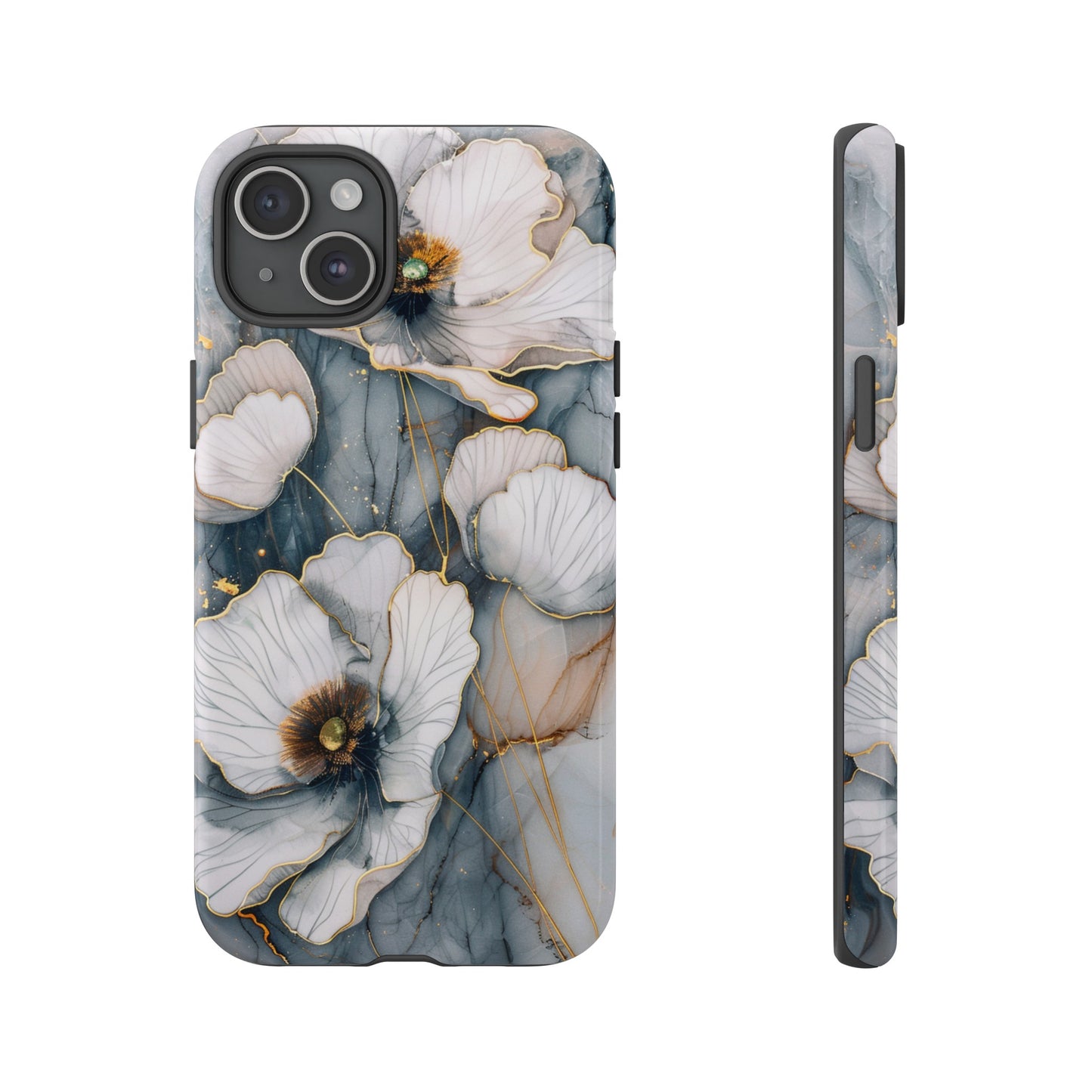 Flowers and Gold Phone Case