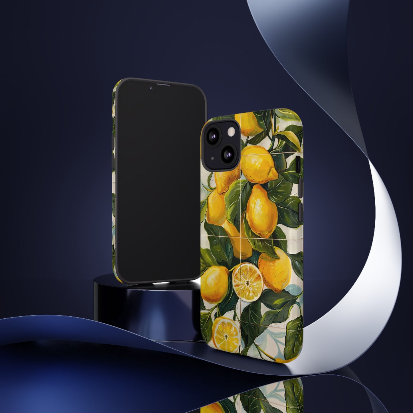 Mediterranean Lemon Italian Tile iPhone 14 Case