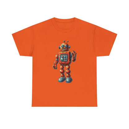 Cute Vintage 60s Robot Toy Sci Fi T Shirt Retro Space Nerd Tee