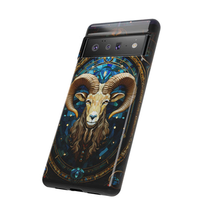 Aries Astrology Stained Glass Design Phone Case