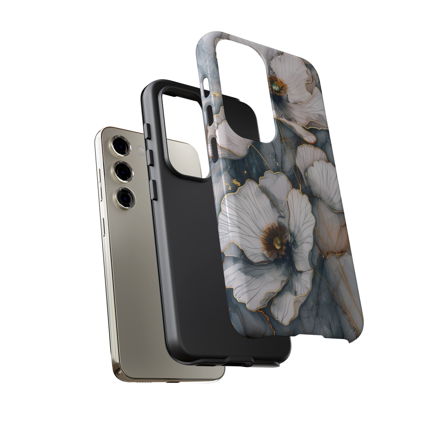 Flowers and Gold Phone Case