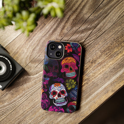 Sugar Skull iPhone Case | Day of the Dead Inspired Design for Halloween