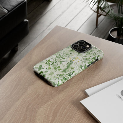 Floral Sage Green Wildflower Phone Case