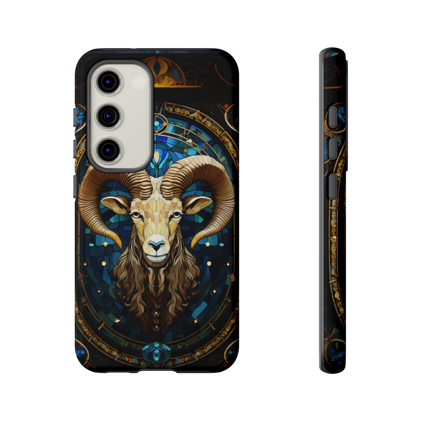 Aries Astrology Stained Glass Design Phone Case