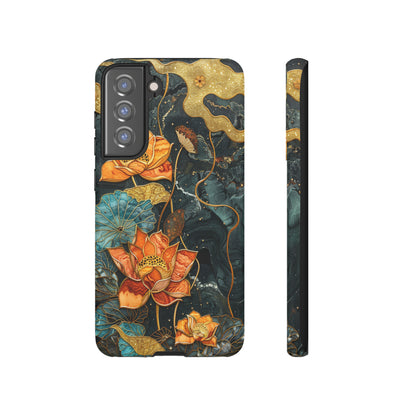 Chiyogami Floral Scroll Work Phone Case