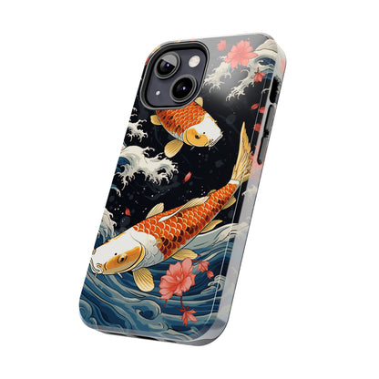 Graceful Flow: Koi Fish Inspired | Japanese Art Masterpiece iPhone Case