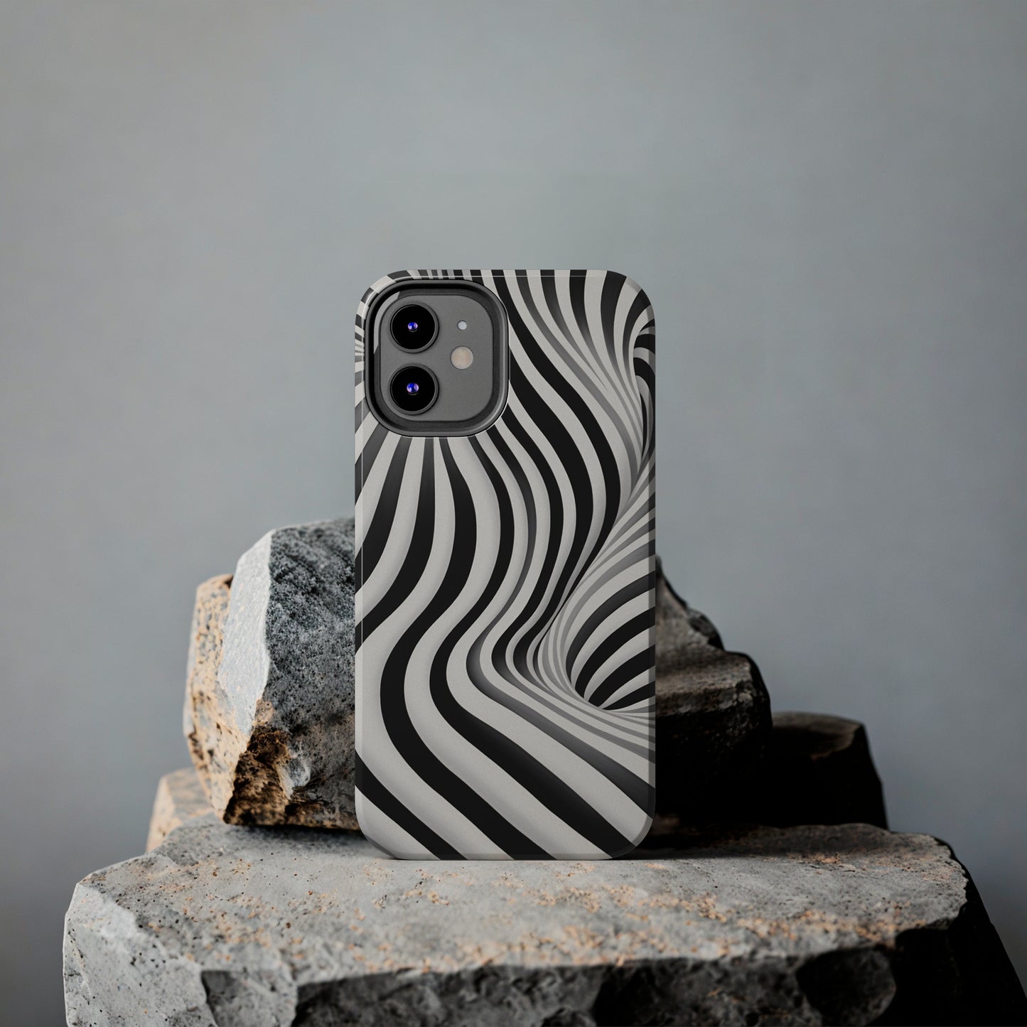 Twist Your Perception: Optical Illusion Tough Case for Apple iPhone Models – Where Art Meets Function