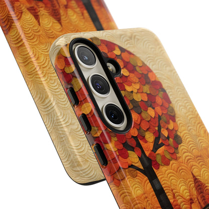 Autumn iPhone Case, Forest Embroidered Style Phone Case