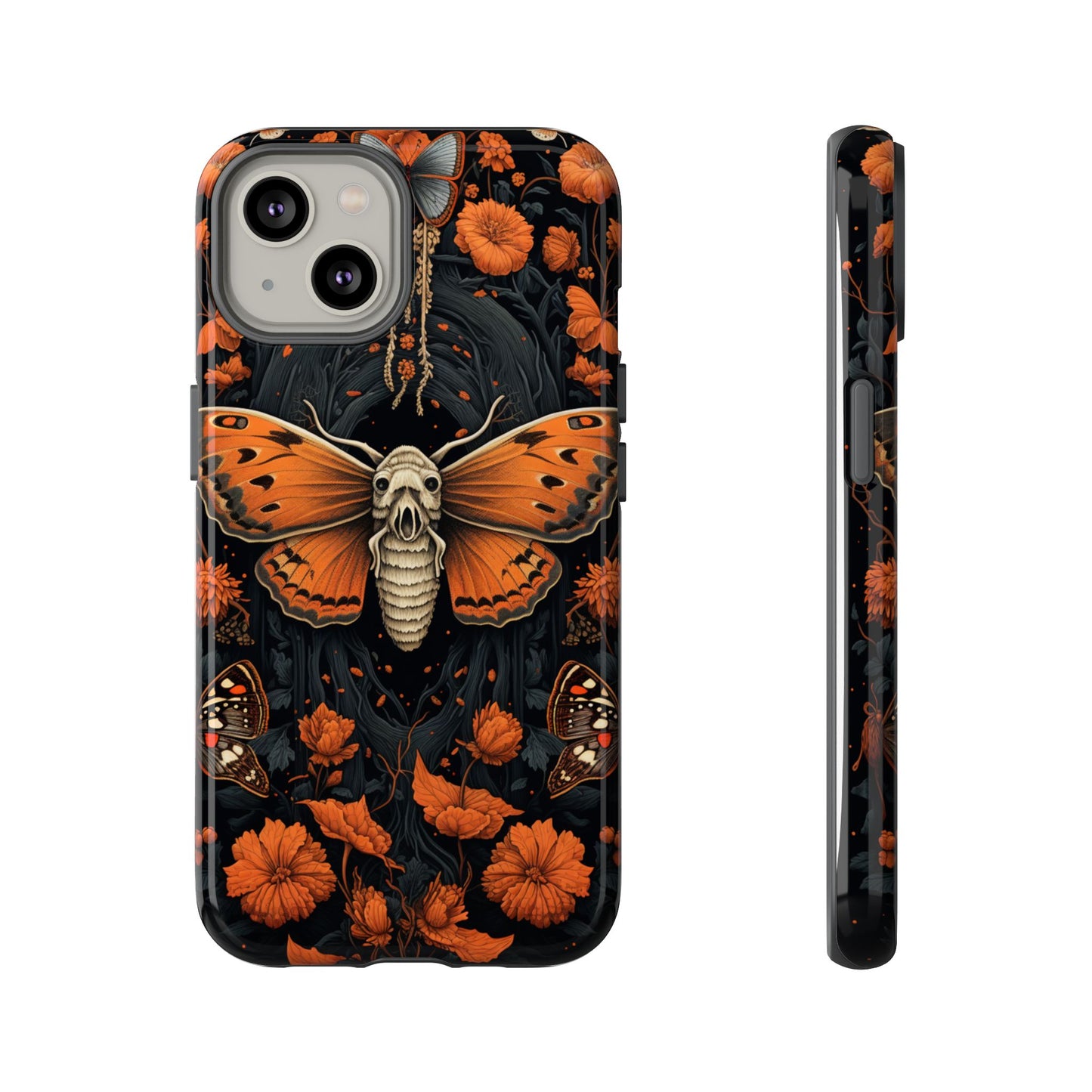 Eerie Elegance Halloween Goth Moth Phone Cover