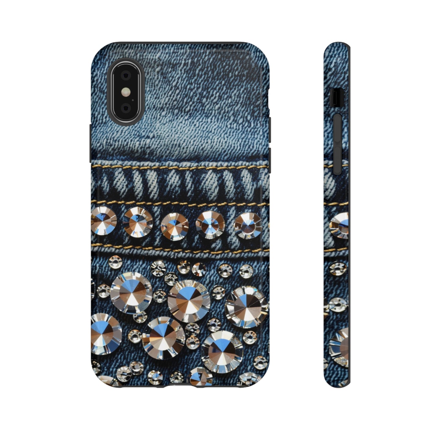 Blue Jean Queen Rhinestone Bling Phone Case