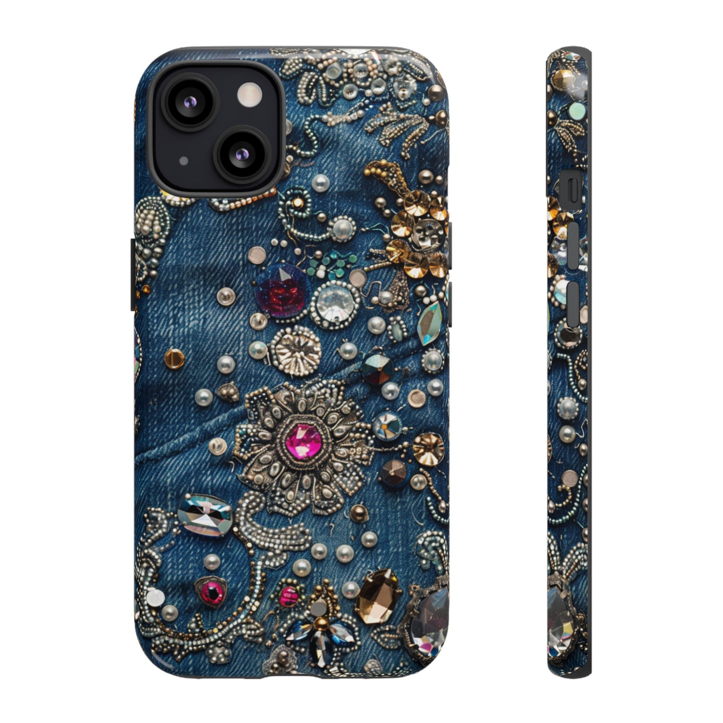 Blue Jean Queen Rhinestone Bling Phone Case