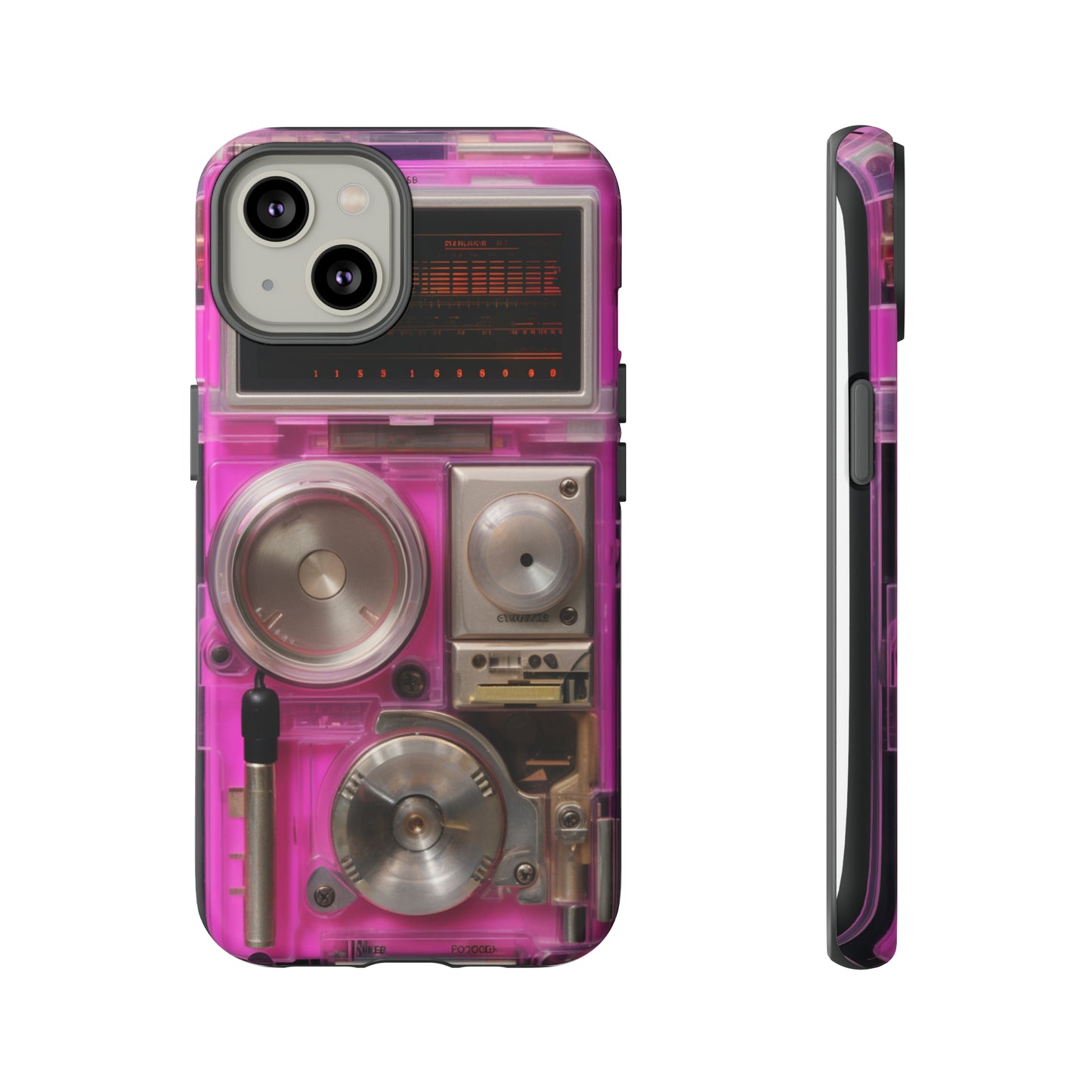 Cyberpunk Techno Gadget Walkman: Retro-Futuristic Premium Tough Phone Case | Iconic Style for iPhone, Samsung Galaxy, and Google Pixel