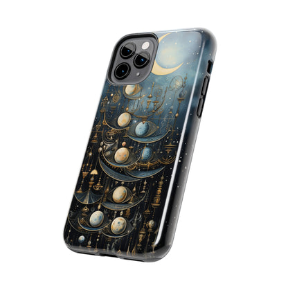 Esoteric Art Nouveau Moon Phases iPhone Case | Embrace the Mystical Beauty of Lunar Transitions