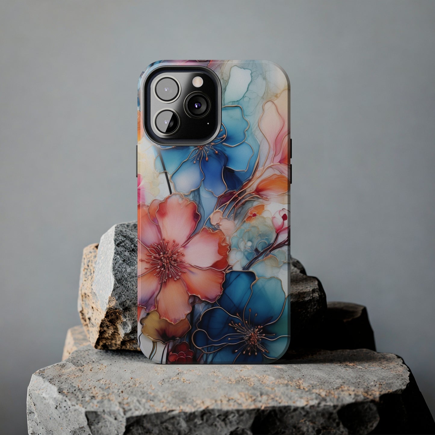 Marbled Watercolor iPhone Case | Embrace the Mesmerizing Multicolor Art