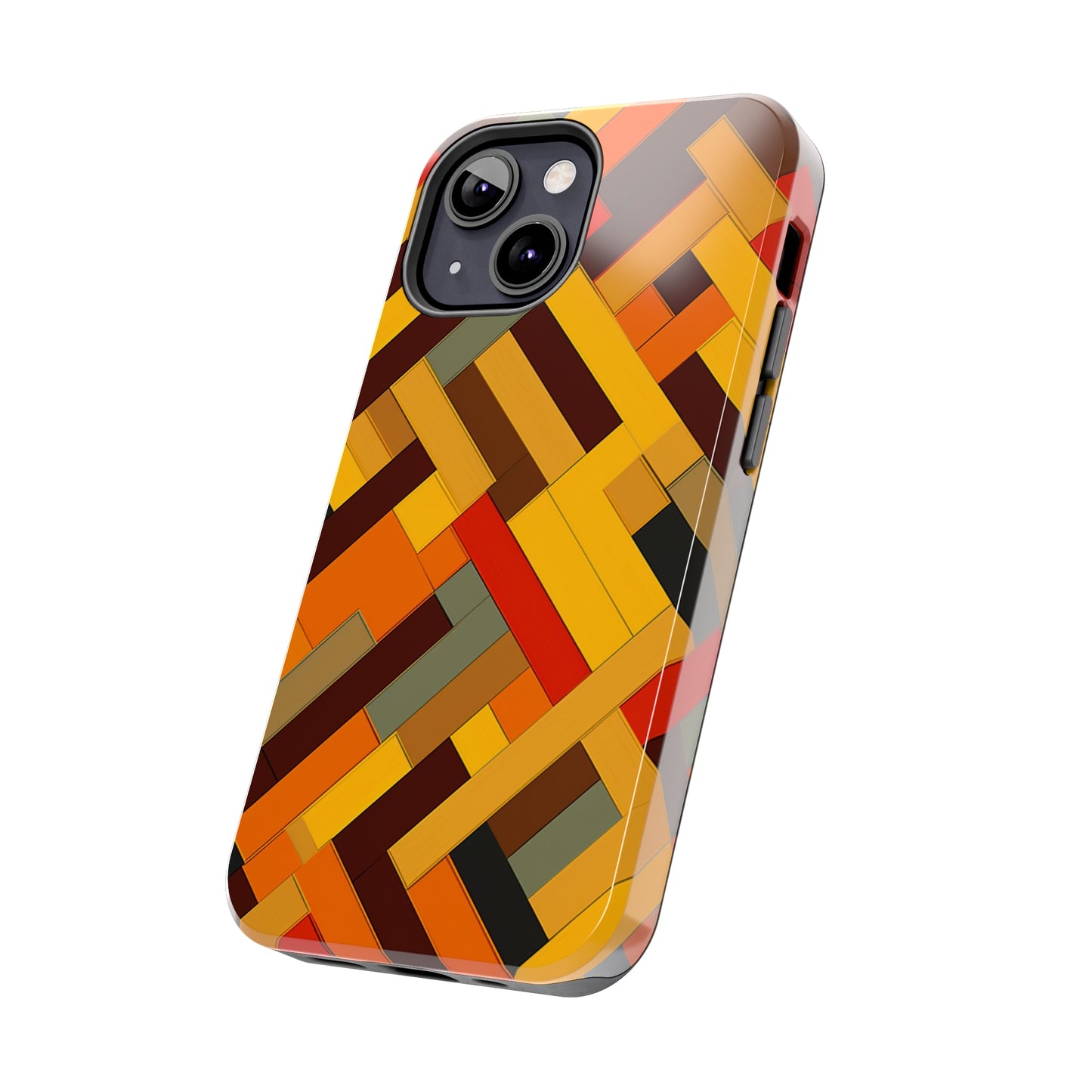 iPhone Tough Case: Intricate & Durable - The Weave Geometric Art Pattern