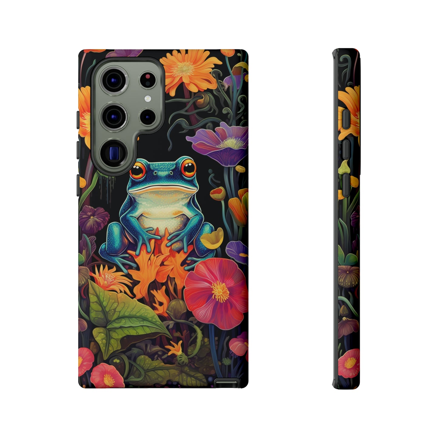 Floral Frogs Elegance Phone Case for Google Pixel, iPhone & Samsung Galaxy