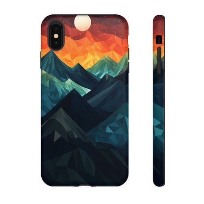 Mountain Abstract Tough Case | Embrace Nature's Beauty with a Durable Phone Case