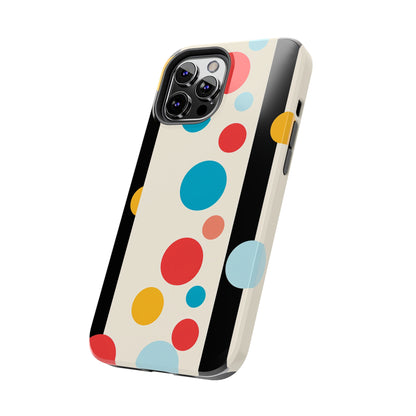 Classic Meets Creative: Abstract Polka Dots Tough Case for iPhone