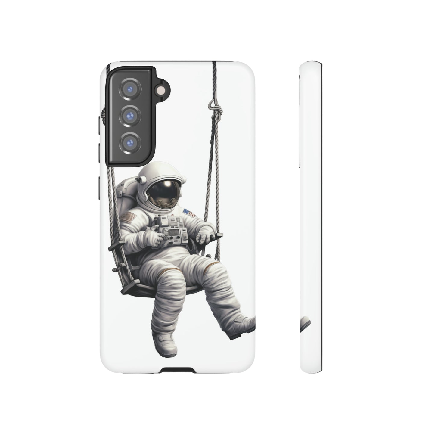 Astronaut on a Swing Phone Case