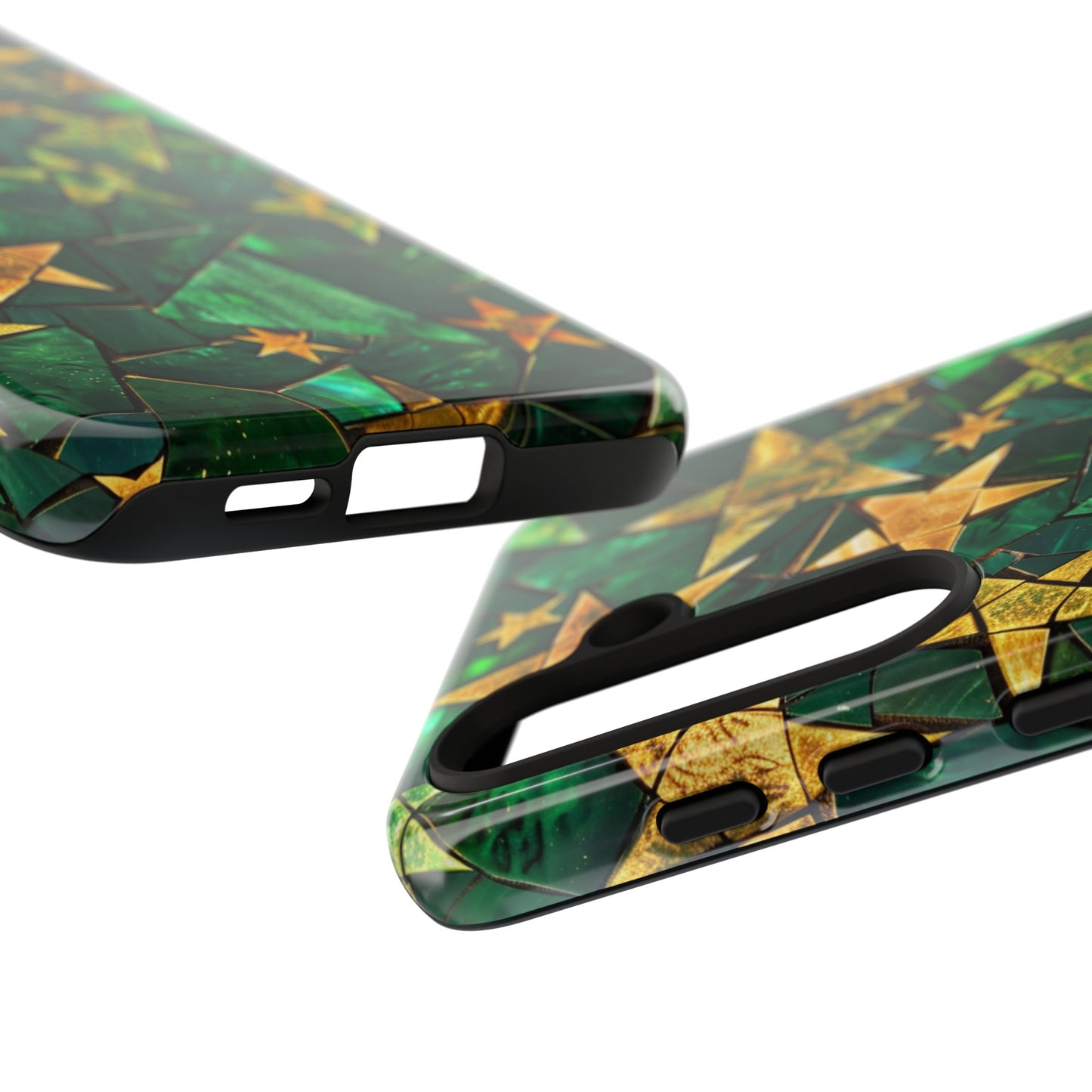 Green Celestial Stained Glass Mosaic Phone Case