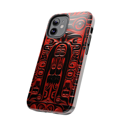 Raven Totems: Northwest Native American Carving | Heritage iPhone Case