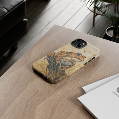 Toad on a Branch Japanese Style Art Painting Phone Case