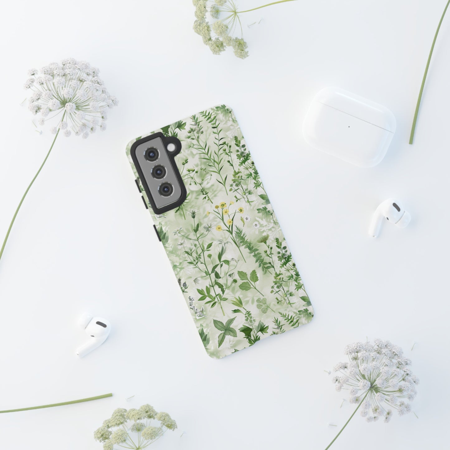 Floral Sage Green Wildflower Phone Case