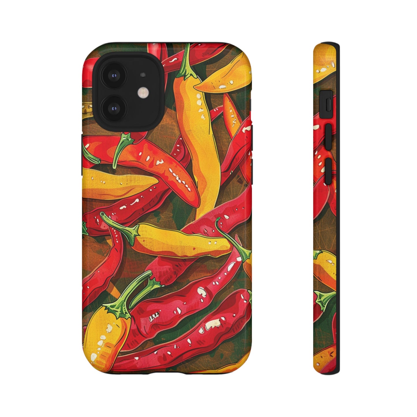 Yellow and Red Chili Peppers Phone Case