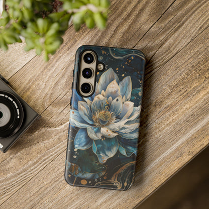 Zen Stained Glass Lotus Floral Design Phone Case