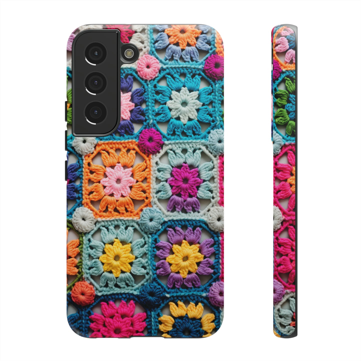 Vintage Crochet Blanket Look Phone Case