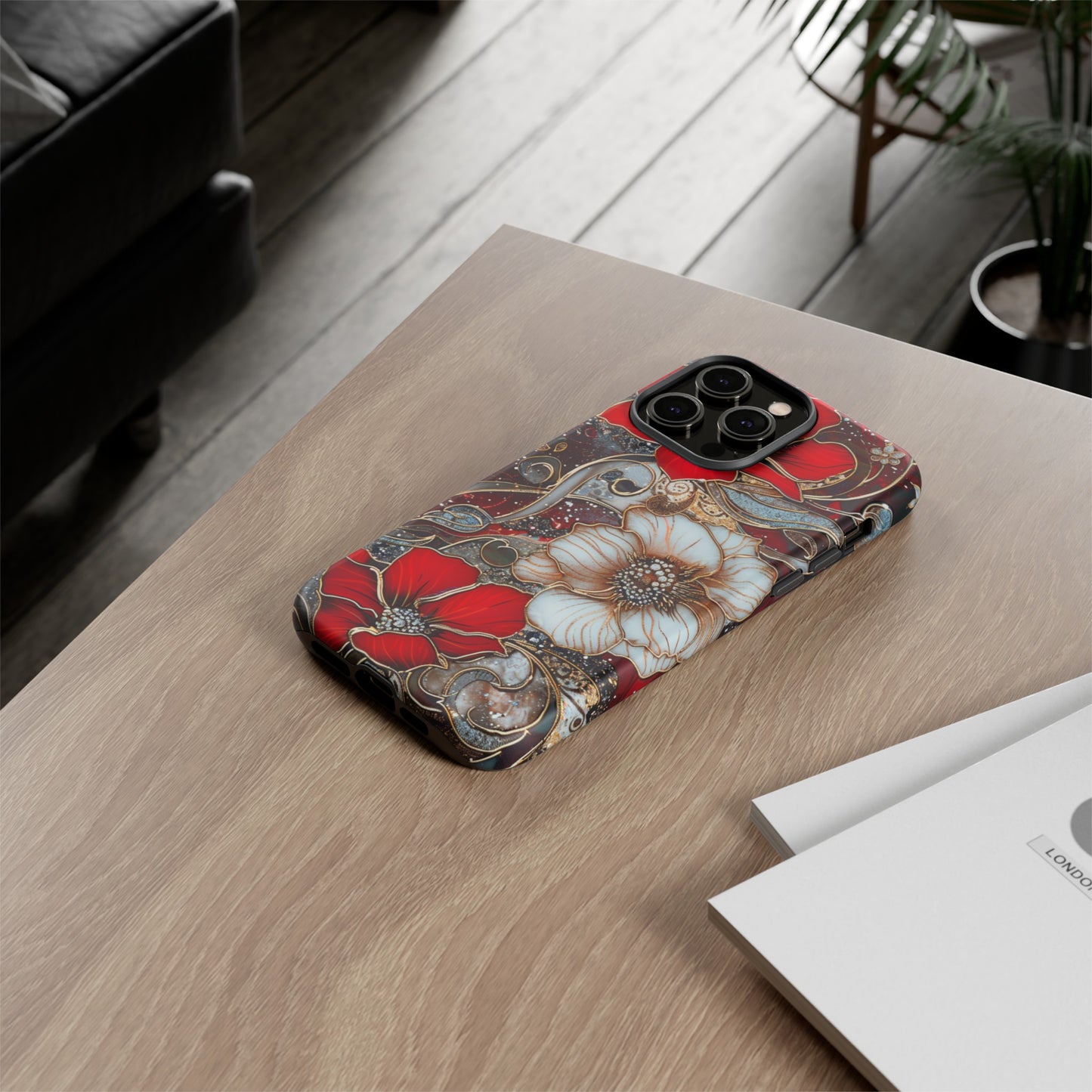 Stained Glass Floral Paisley Explosion Phone Case