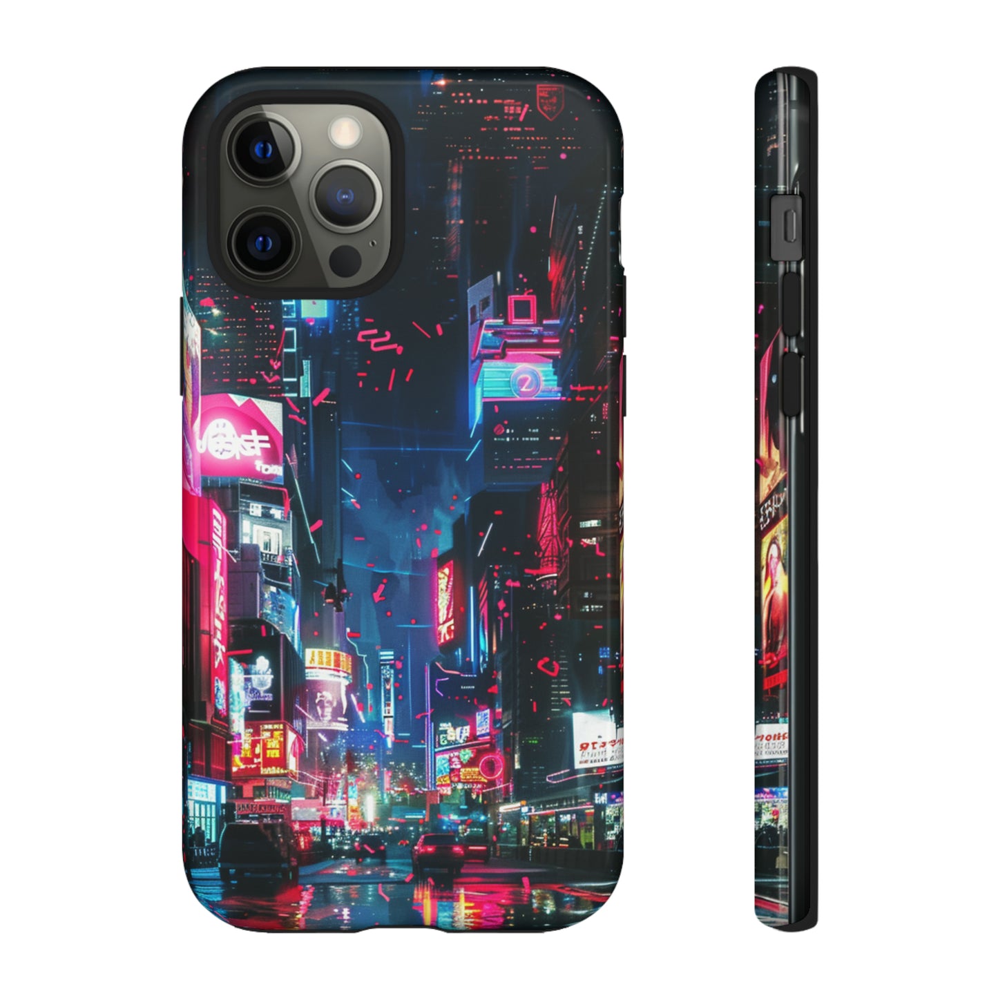 Cyberpunk Tokyo Cityscape Phone Case