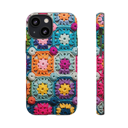 Vintage Crochet Blanket Look Phone Case