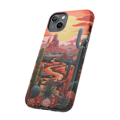 Cactus Desert Sunset Phone Case