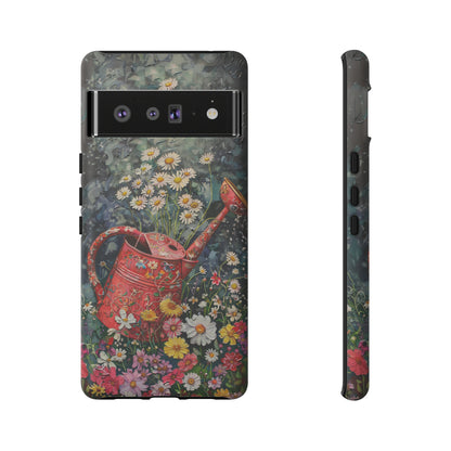 Flowers and Watering Can Floral Oil Painting Phone Case