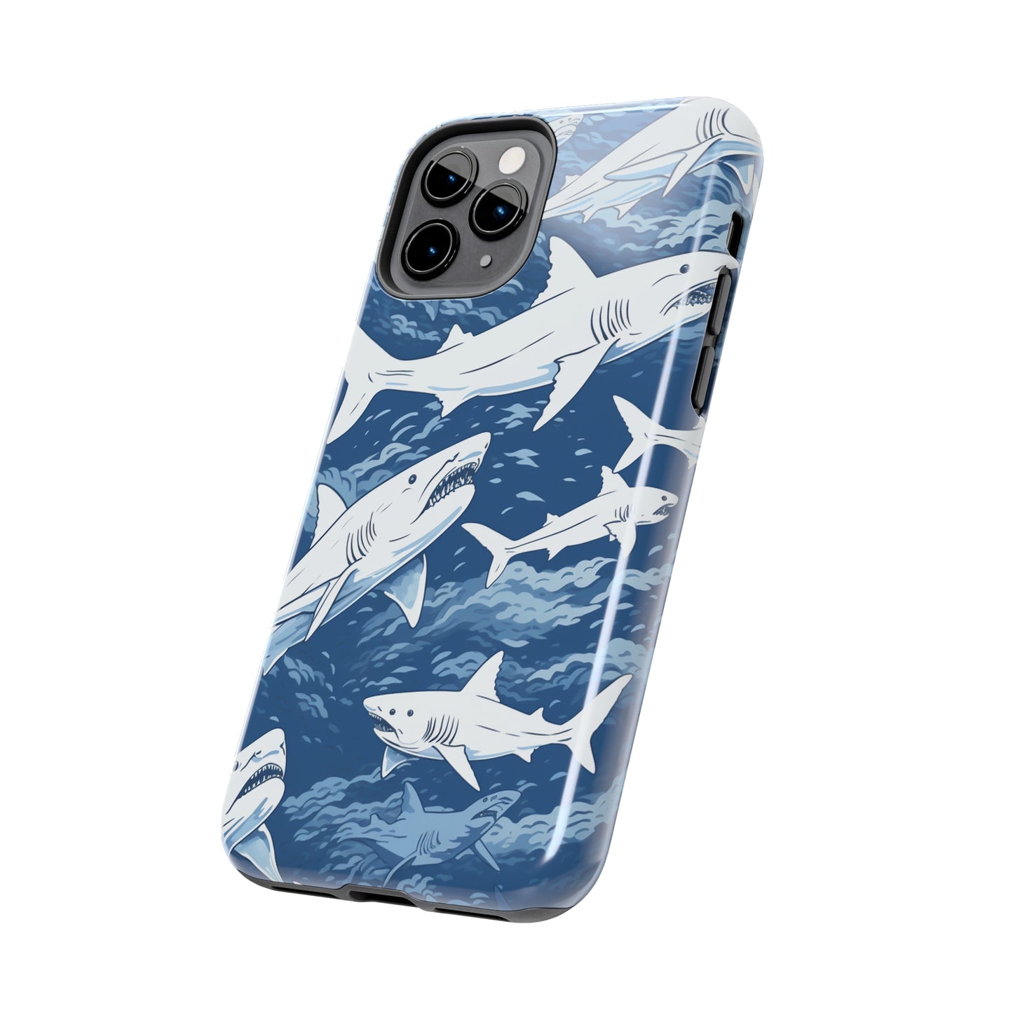 Shark Design: Dive into the Depths with an Aquatic Adventure iPhone Case