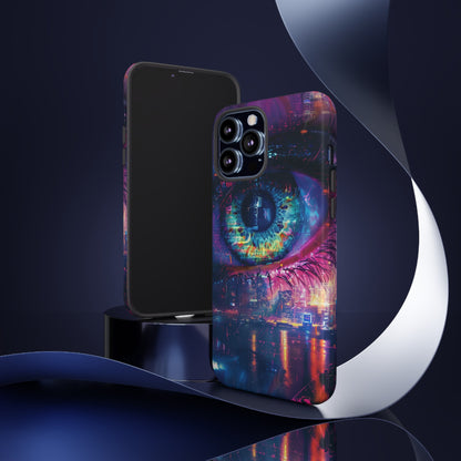 Eye of the Beholder Cyberpunk Art Phone Case