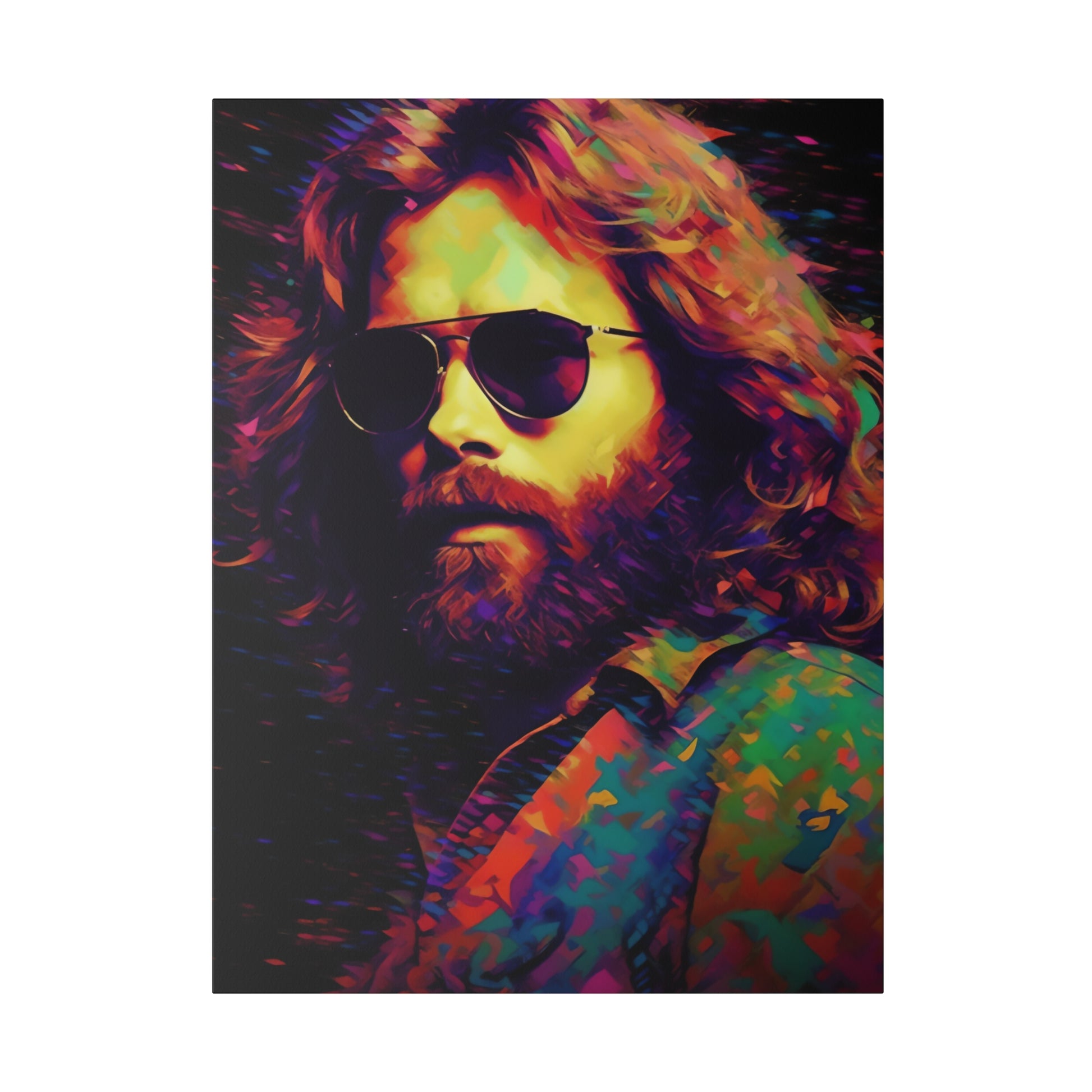 Jim Morrison of The Doors Pop Art | Stretched Canvas Print