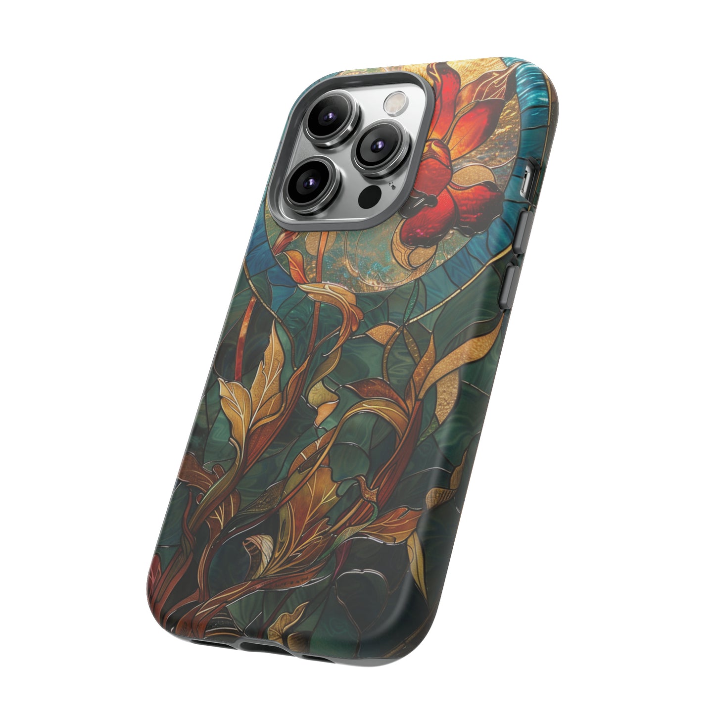 Art Nouveau Floral Full Moon Phone Case