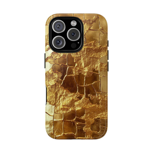 Art Deco Floral Gold iPhone Case - Stylish Design