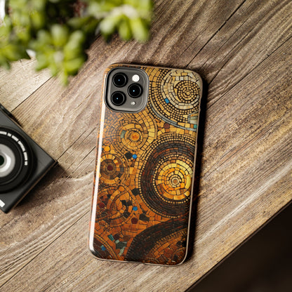 Golden Spiral Tile iPhone Case | Add Glamour and Elegance to Your Device