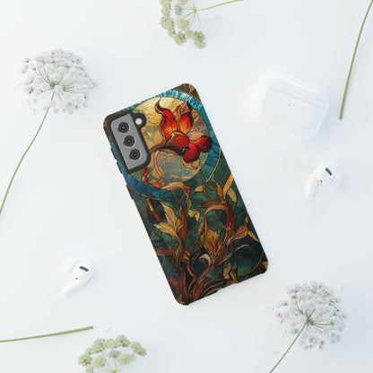 Art Nouveau Floral Full Moon Phone Case