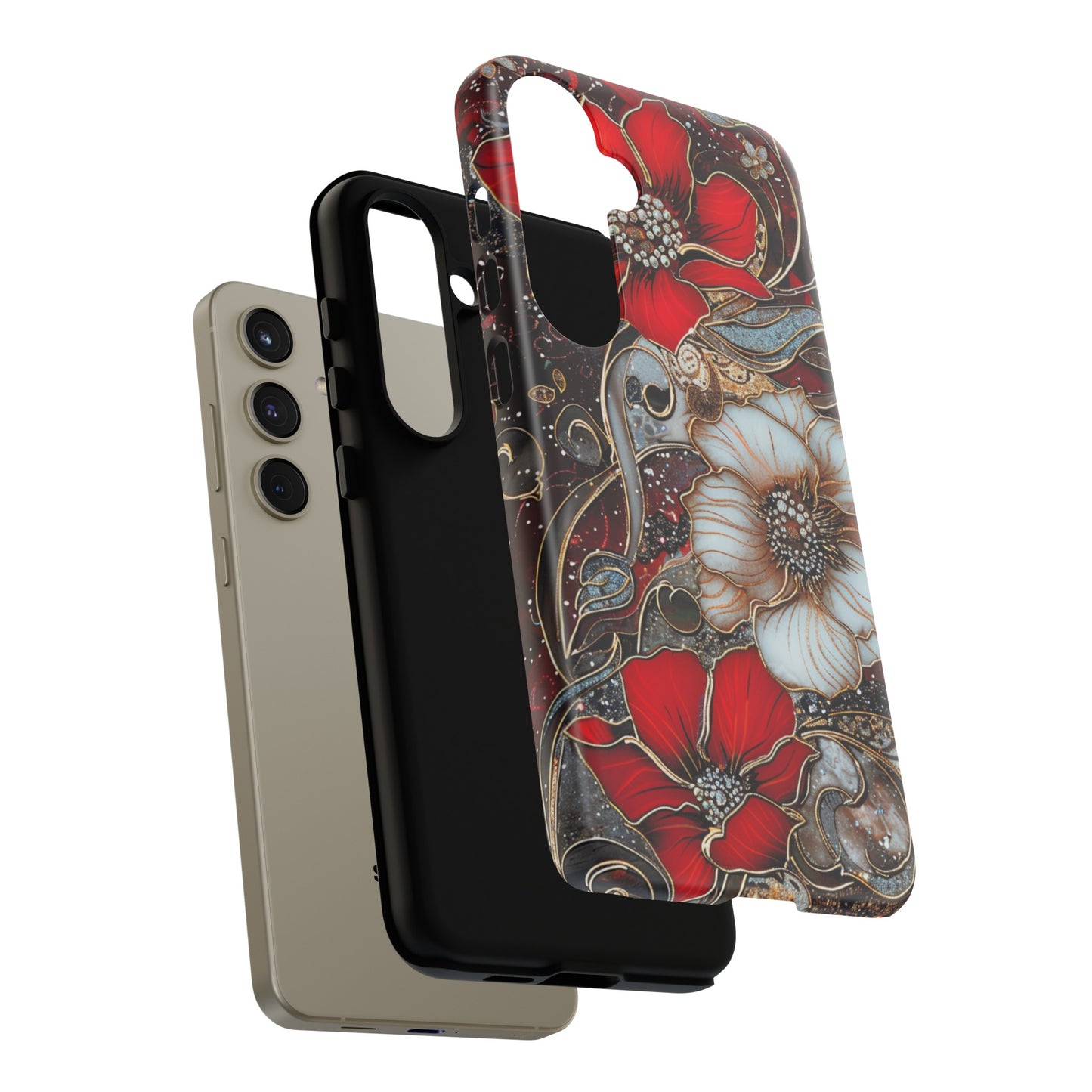 Stained Glass Floral Paisley Explosion Phone Case