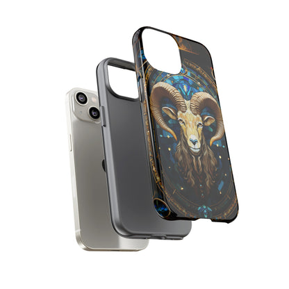 Aries Astrology Stained Glass Design Phone Case