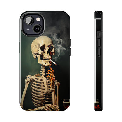 Smoking Skull iPhone Case | Edgy Style with a Mysterious Vibe for iPhone 11, 12, 13, 14, SE 2020 & Mor