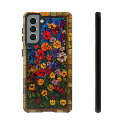 Gustav Klimt Style Flower Garden Painting Phone Case for iPhone 15, 14, Pro Max, 13, 12 & Samsung Galaxy S23, S22, S21, Google Pixel