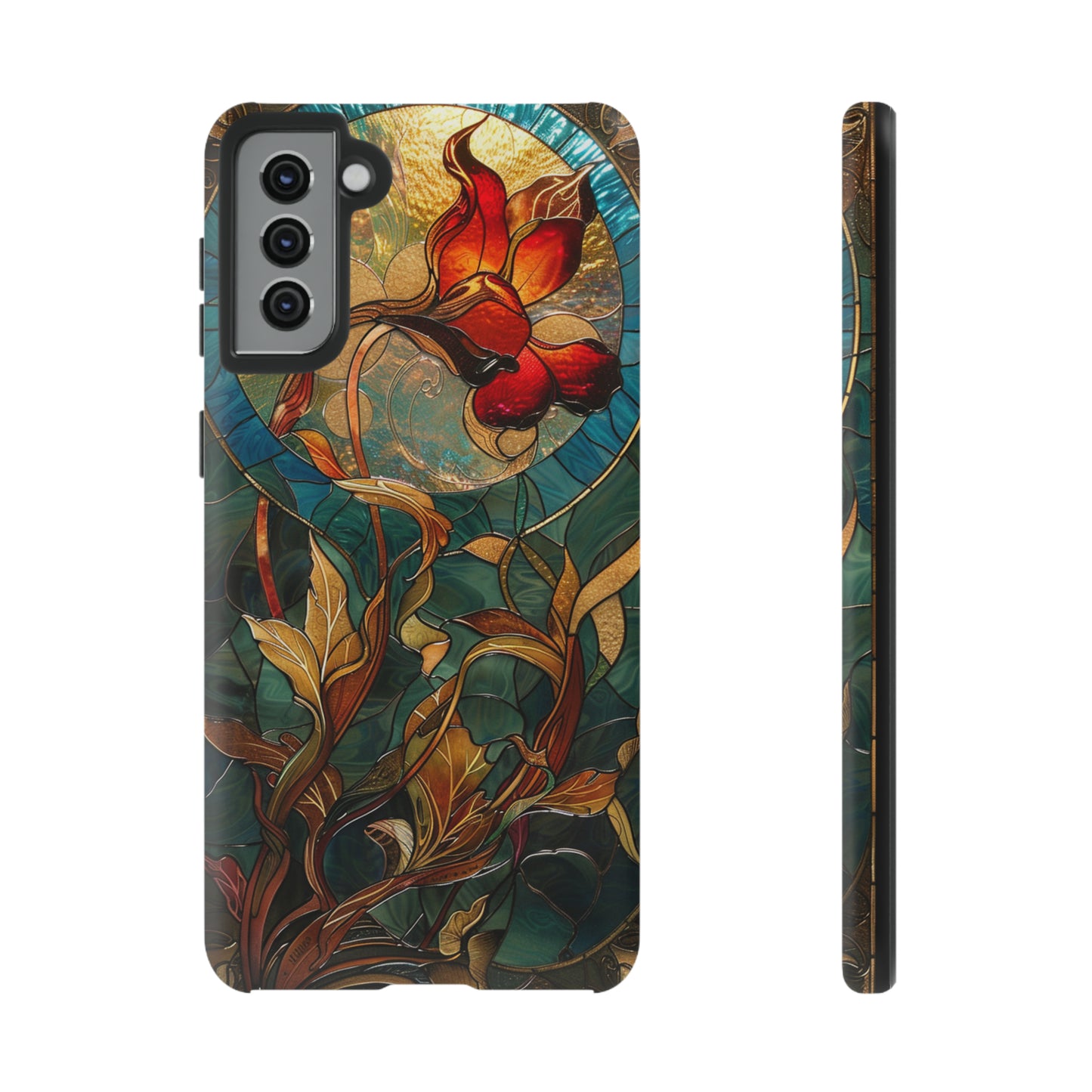 Art Nouveau Floral Full Moon Phone Case