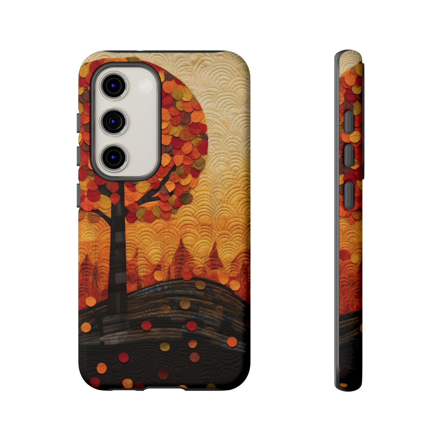 Autumn iPhone Case, Forest Embroidered Style Phone Case