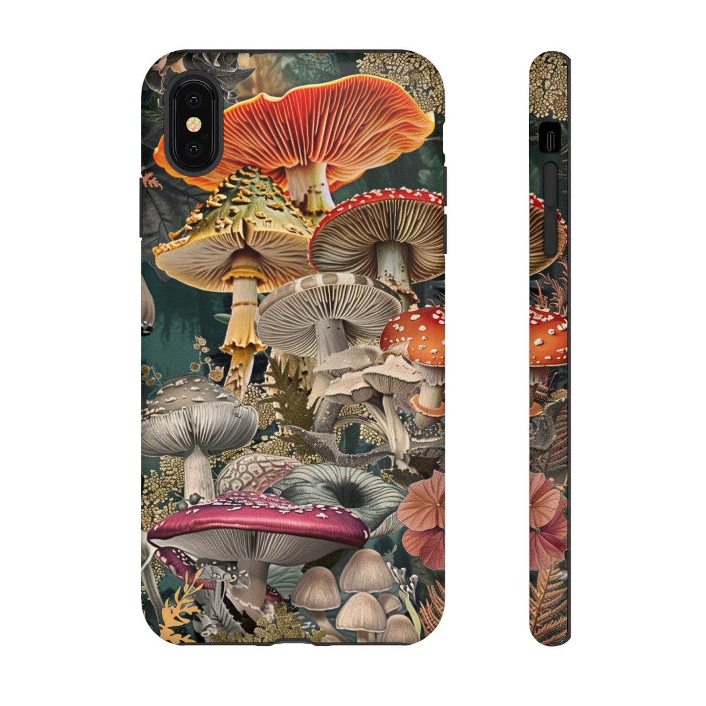 Vintage Illustration Mushroom Collage Phone Case